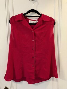 Vintage Joanna magenta sleeveless top